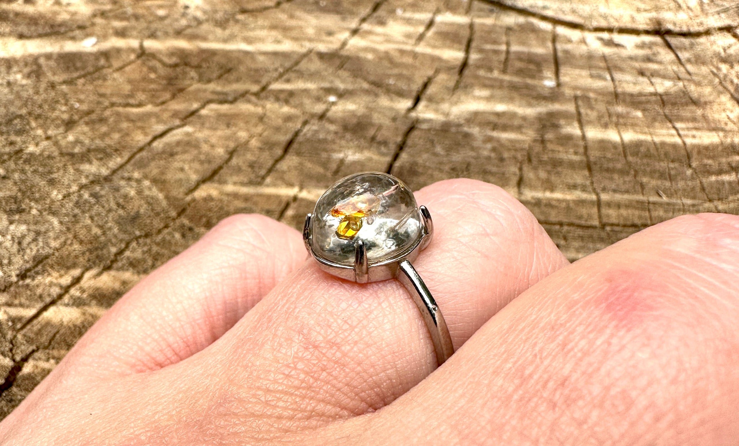 Enhydro quartz ring shop